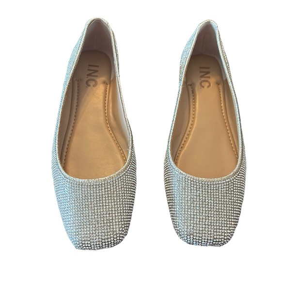 I.N.C. International Concepts Crystal Rhinestone Sparkly Flats Slip On NEW 5.5 - Picture 2 of 10